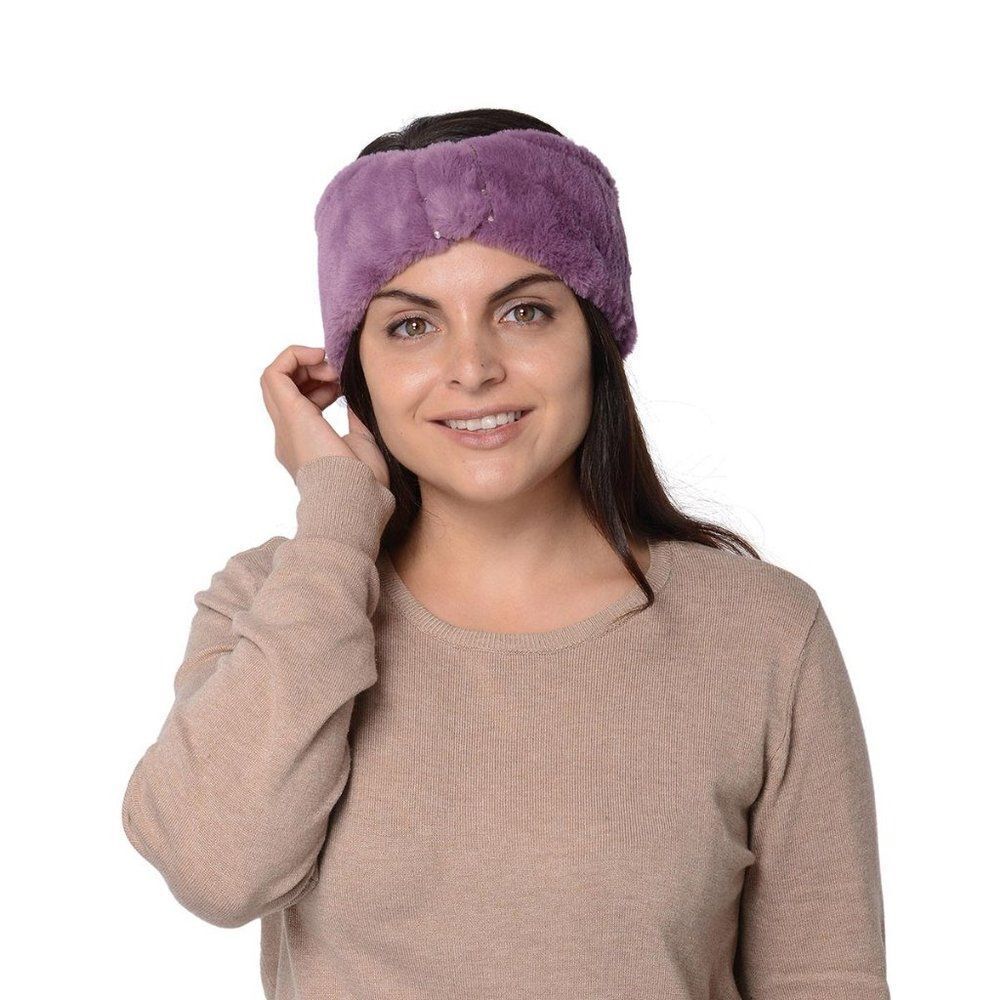 Faux Fur Headbands Purple